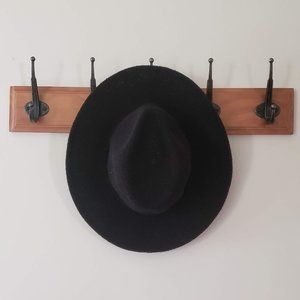 Anthropologie Black Hat - One Size